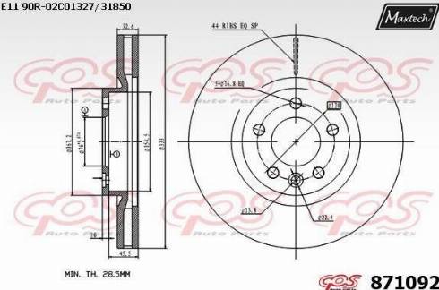 Maxtech 871092.0000 - Discofreno autozon.pro