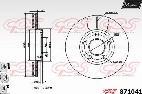 Maxtech 871041.6980 - Discofreno autozon.pro