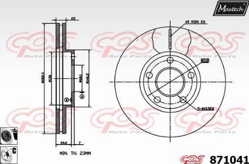 Maxtech 871041.6060 - Discofreno autozon.pro