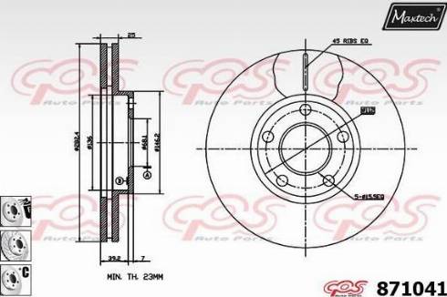 Maxtech 871041.6880 - Discofreno autozon.pro