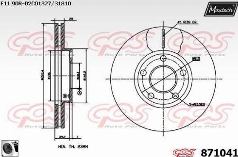 Maxtech 871041.0060 - Discofreno autozon.pro