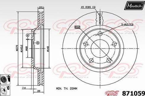 Maxtech 871059.6060 - Discofreno autozon.pro