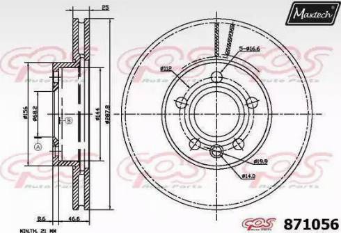 Maxtech 871056.6880 - Discofreno autozon.pro