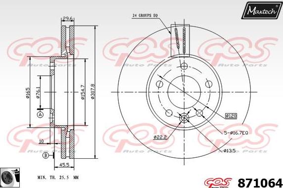 Maxtech 871056 - Discofreno autozon.pro