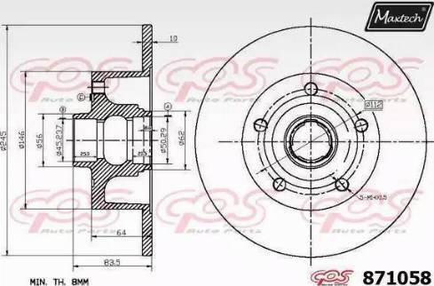 Maxtech 871058.0000 - Discofreno autozon.pro