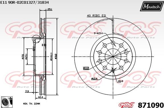 Maxtech 871068 - Discofreno autozon.pro