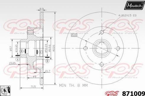 Maxtech 871009.0080 - Discofreno autozon.pro