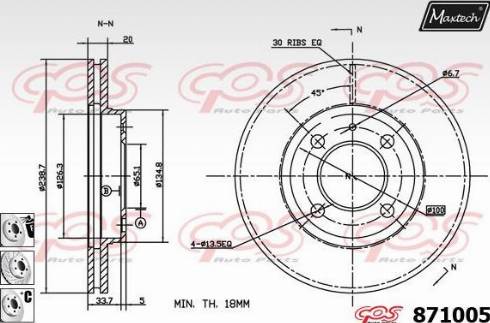 Maxtech 871005.6980 - Discofreno autozon.pro