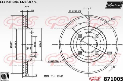 Maxtech 871005.0060 - Discofreno autozon.pro