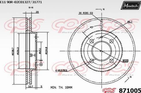 Maxtech 871005.0000 - Discofreno autozon.pro