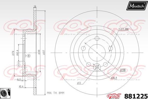 Maxtech 871005 - Discofreno autozon.pro