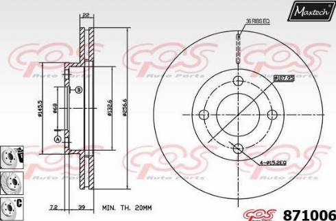 Maxtech 871006.6880 - Discofreno autozon.pro