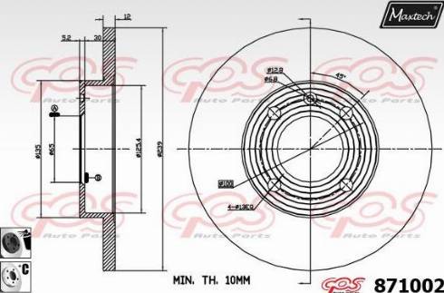 Maxtech 871002.6060 - Discofreno autozon.pro