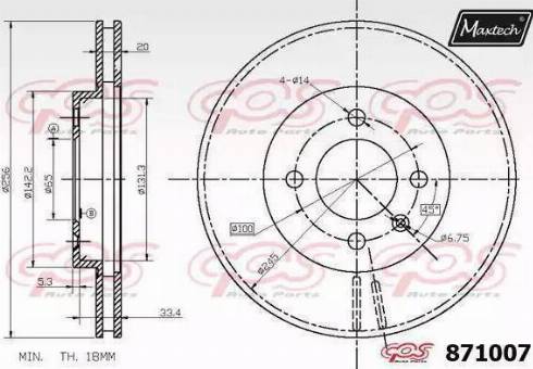 Maxtech 871007.0000 - Discofreno autozon.pro