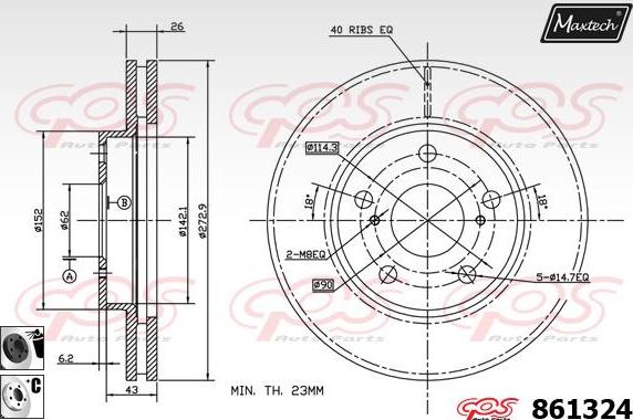 Maxtech 871010 - Discofreno autozon.pro