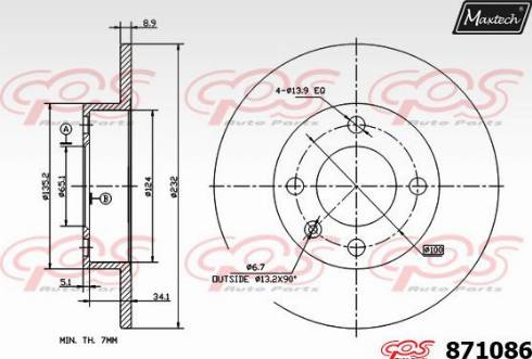 Maxtech 871086.0000 - Discofreno autozon.pro