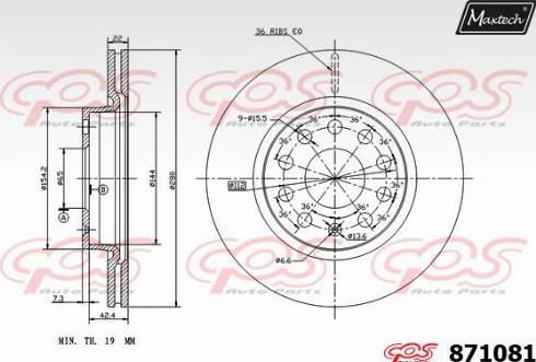 Maxtech 871081.0000 - Discofreno autozon.pro