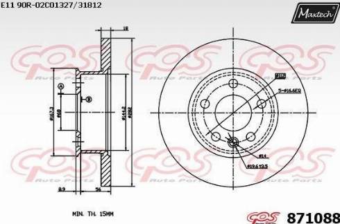 Maxtech 871088.0000 - Discofreno autozon.pro