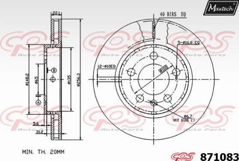 Maxtech 871083.0000 - Discofreno autozon.pro