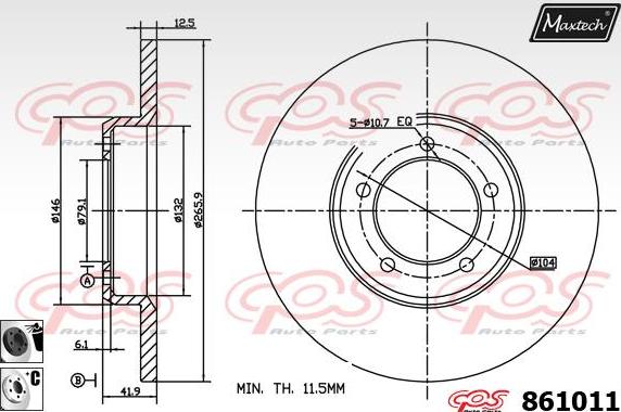 Maxtech 871083 - Discofreno autozon.pro