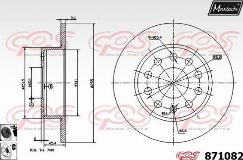 Maxtech 871082.6060 - Discofreno autozon.pro