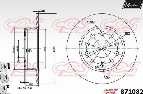 Maxtech 871082.6880 - Discofreno autozon.pro