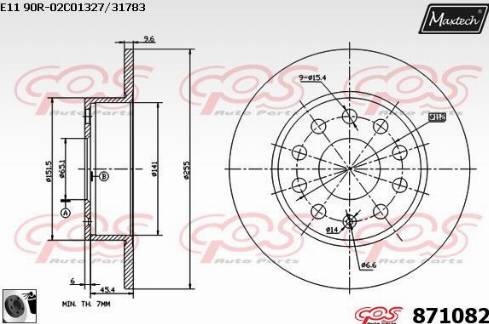 Maxtech 871082.0060 - Discofreno autozon.pro