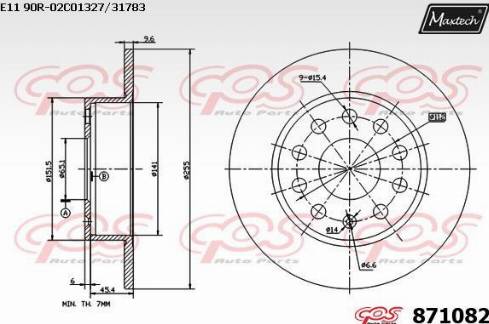 Maxtech 871082.0000 - Discofreno autozon.pro