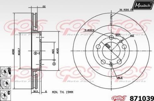 Maxtech 871039.6980 - Discofreno autozon.pro