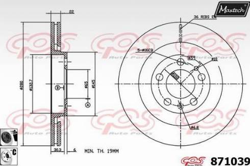 Maxtech 871039.6060 - Discofreno autozon.pro