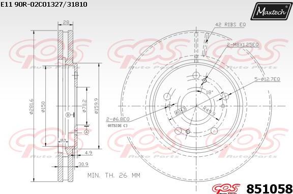 Maxtech 871039 - Discofreno autozon.pro