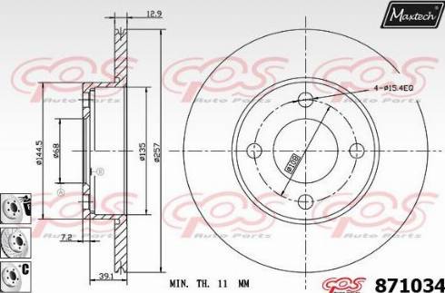 Maxtech 871034.6880 - Discofreno autozon.pro