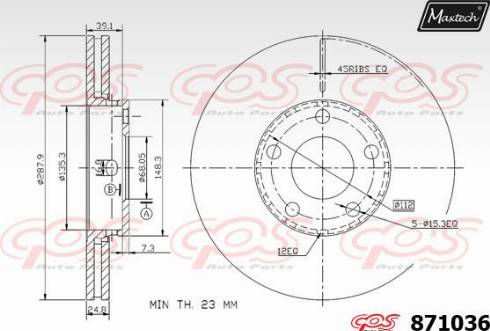 Maxtech 871036.0000 - Discofreno autozon.pro