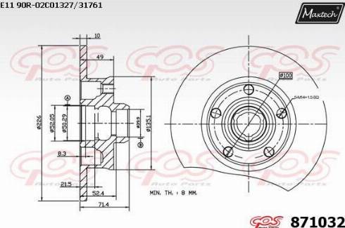 Maxtech 871032.0000 - Discofreno autozon.pro