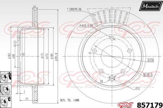 Maxtech 871032 - Discofreno autozon.pro