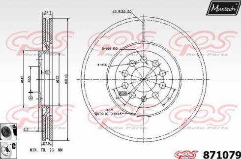 Maxtech 871079.6060 - Discofreno autozon.pro