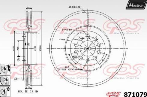 Maxtech 871079.6880 - Discofreno autozon.pro