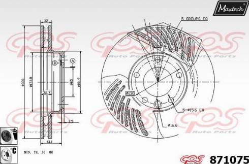 Maxtech 871075.6060 - Discofreno autozon.pro