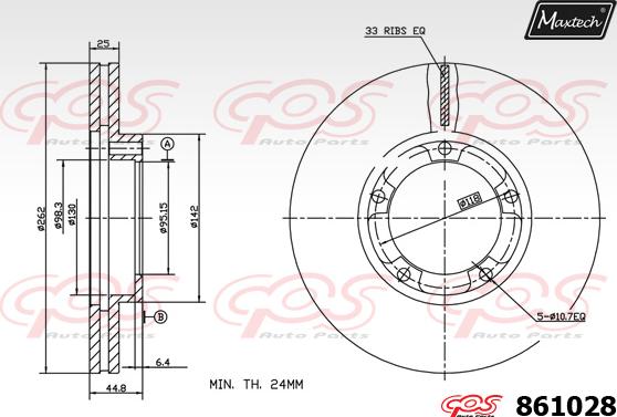 Maxtech 871075 - Discofreno autozon.pro