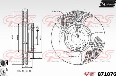 Maxtech 871076.6060 - Discofreno autozon.pro