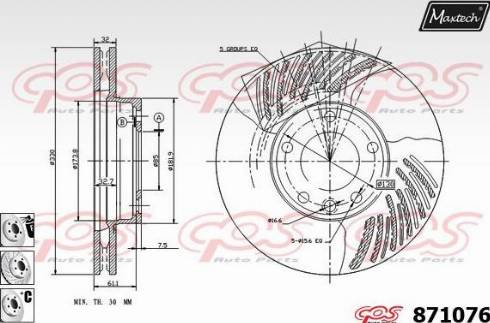 Maxtech 871076.6880 - Discofreno autozon.pro