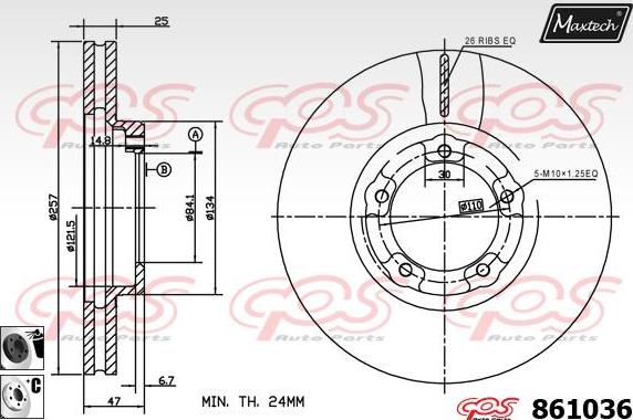 Maxtech 871070 - Discofreno autozon.pro