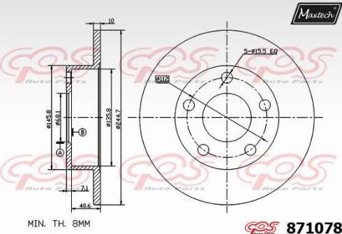 Maxtech 871078.0000 - Discofreno autozon.pro