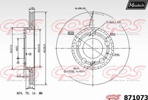 Maxtech 871073.0000 - Discofreno autozon.pro