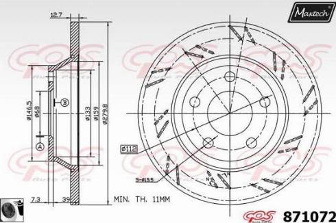 Maxtech 871072.0060 - Discofreno autozon.pro