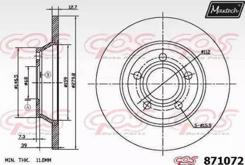 Maxtech 871072.6060 - Discofreno autozon.pro