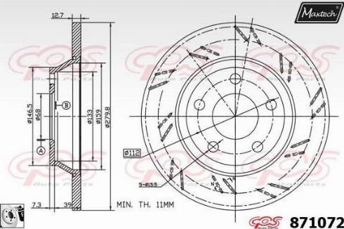 Maxtech 871072.0080 - Discofreno autozon.pro