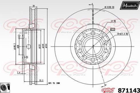 Maxtech 871143.0060 - Discofreno autozon.pro