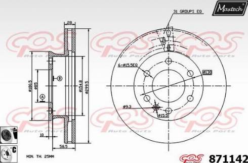 Maxtech 871142.6060 - Discofreno autozon.pro