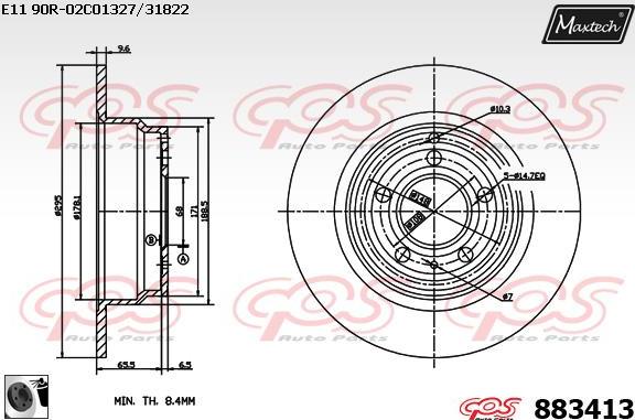 Maxtech 871142 - Discofreno autozon.pro